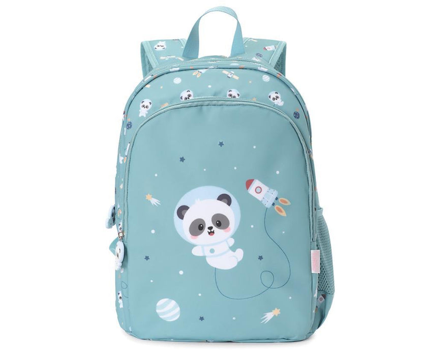 Mochila Média com Porta-Chaves Tutete Pandas in Space 38cm