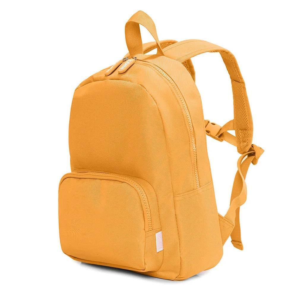 Mochila Média com Bolso Tutete Mustard 38cm