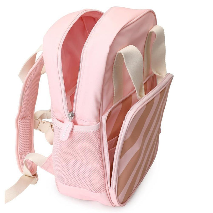 Mochila Monnëka Scout Stripes Pink 35cm