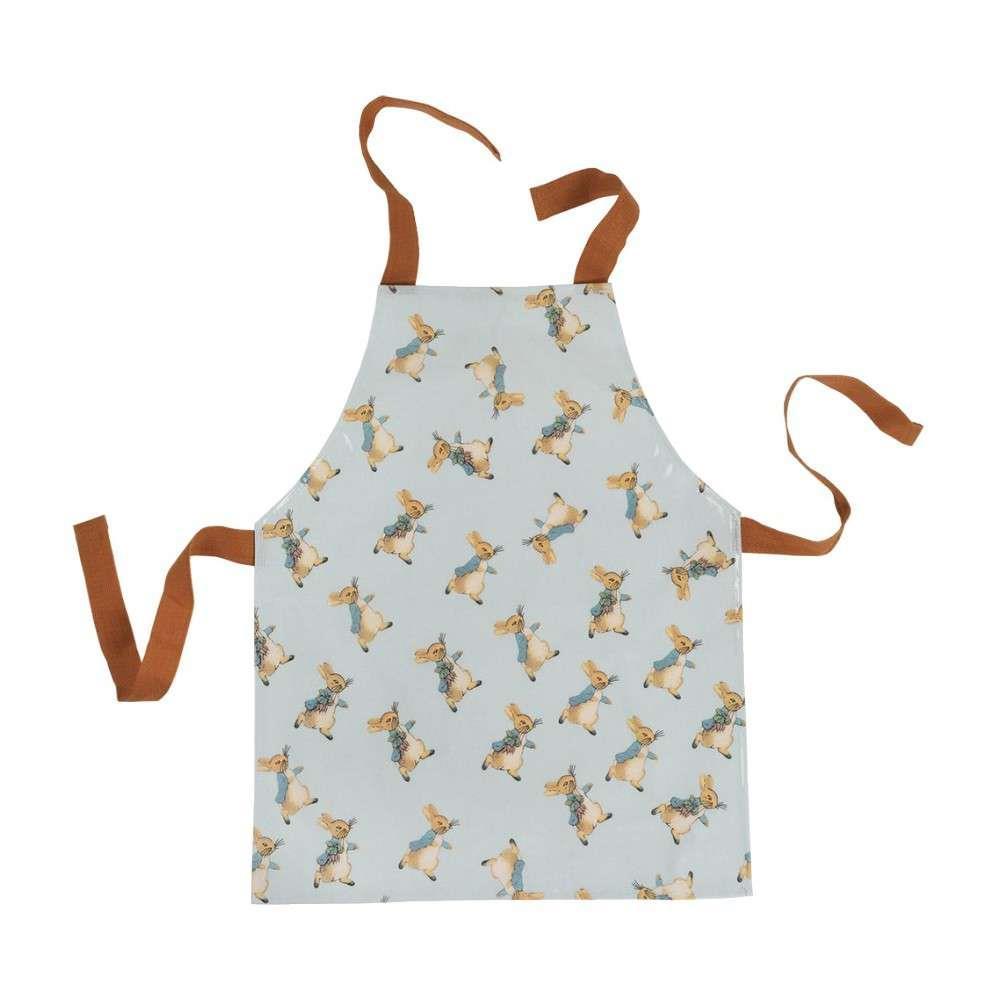 Peter Rabbit Plasticized Apron Blue/Brown