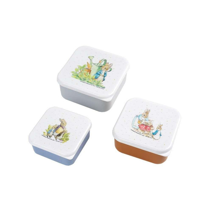 Set of 3 White/Grey Peter Rabbit Boxes