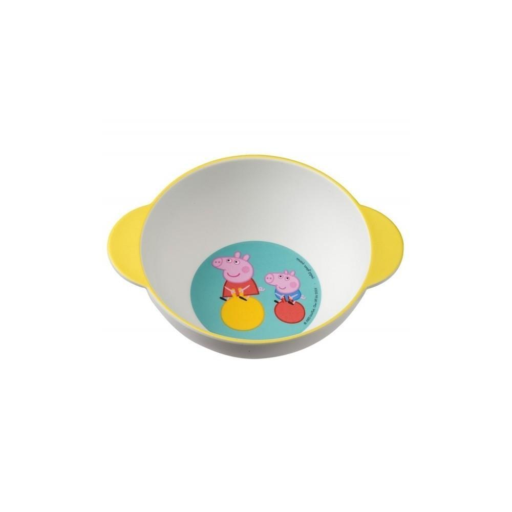 Taça com Asas em Melamina Peppa Pig Amarela