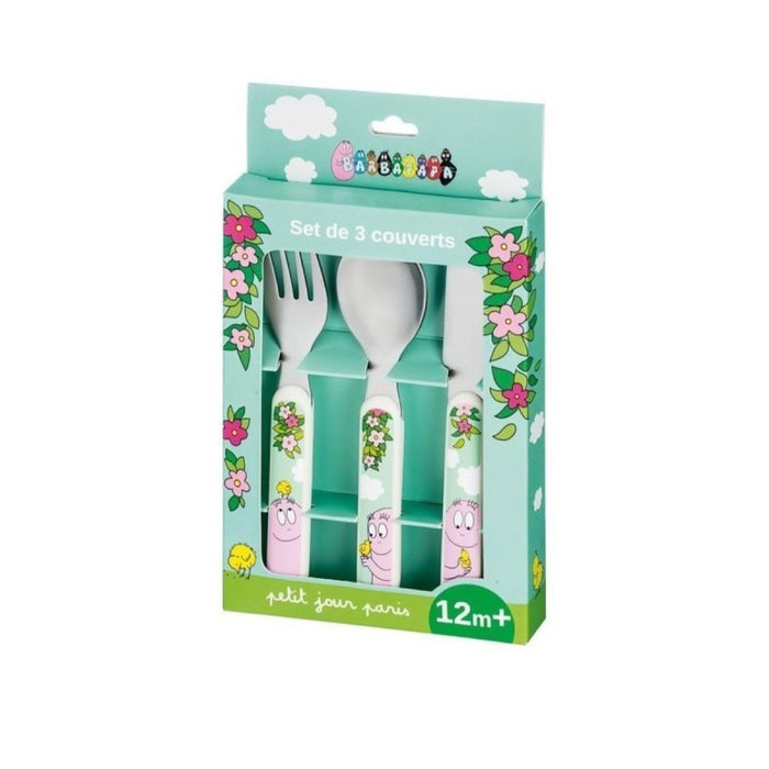 Conjunto de 3 Talheres em Inox Petit Jour Barbapapa
