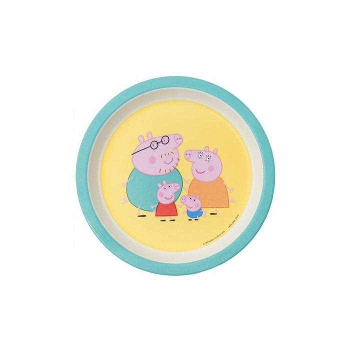 Prato em Melamina Peppa Pig Verde 18cm
