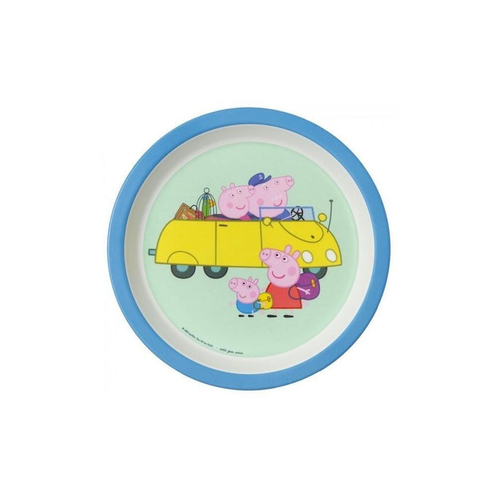 Prato em Melamina Peppa Pig Azul 18cm