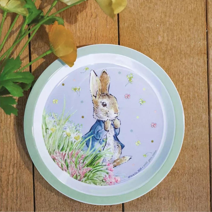 Prato em Melamina Peter Rabbit Verde 18cm