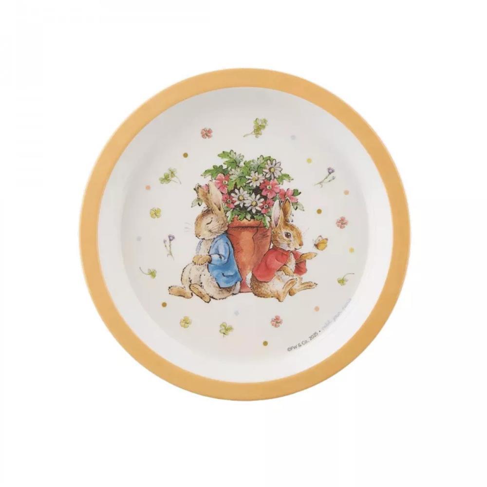 Peter Rabbit Melamine Plate Apricot 18cm