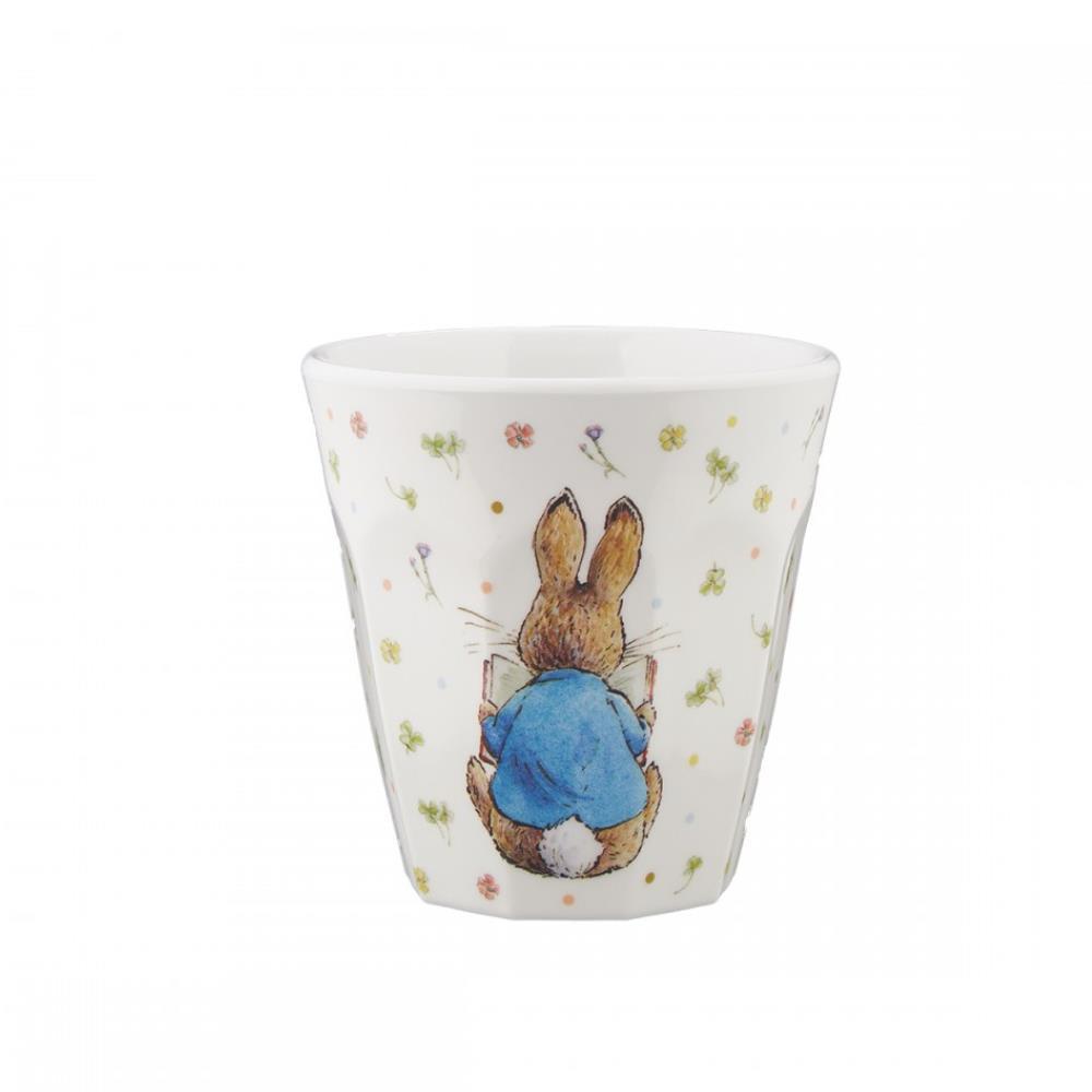Copo em Melamina Peter Rabbit Flores Branco 220ml