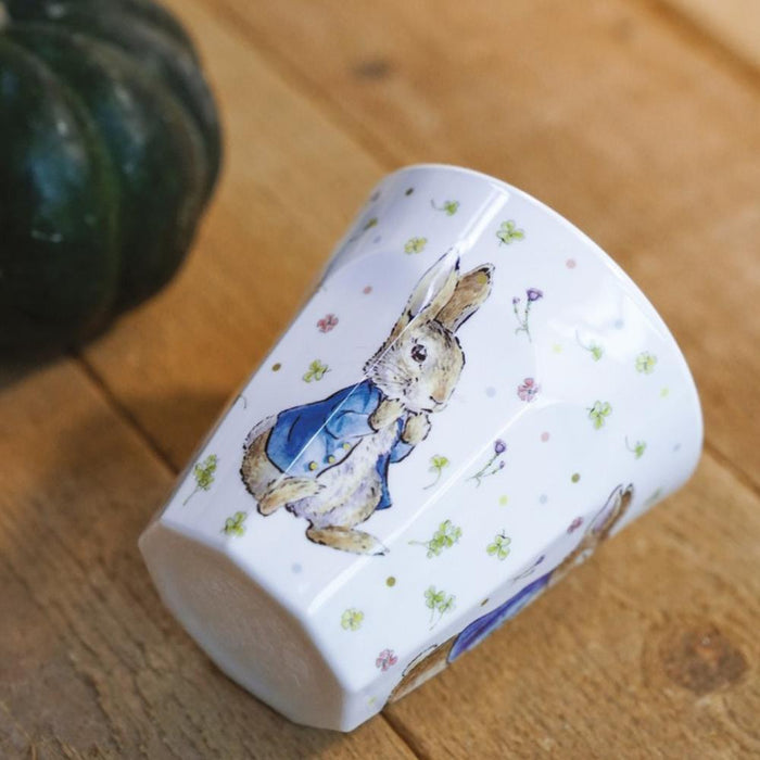 Copo em Melamina Peter Rabbit Flores Branco 220ml