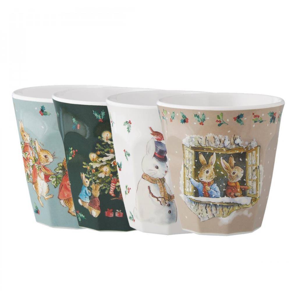 Set of 4 Peter Rabbit Party Cups 220ml