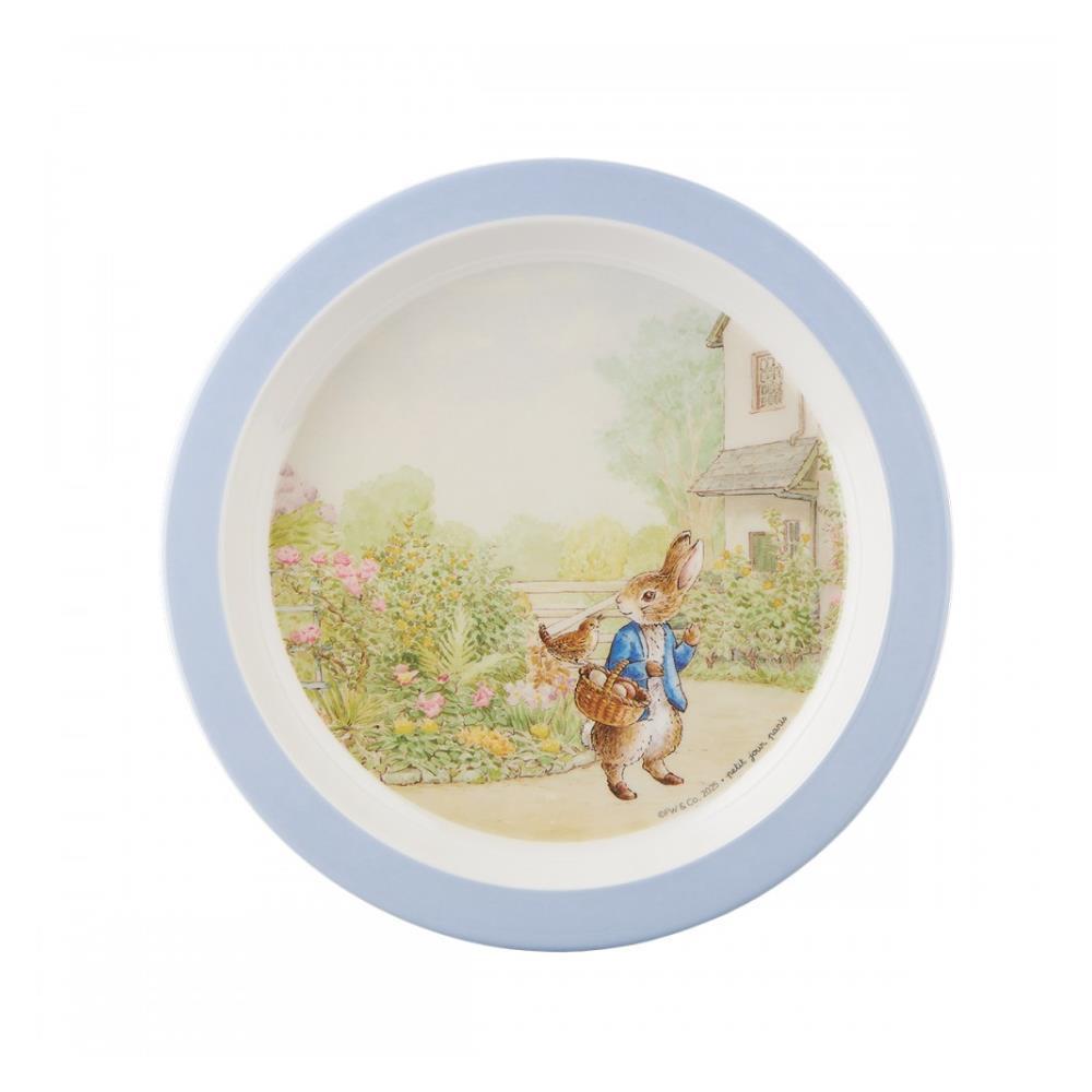 Prato em Melamina Peter Rabbit Azul 21cm
