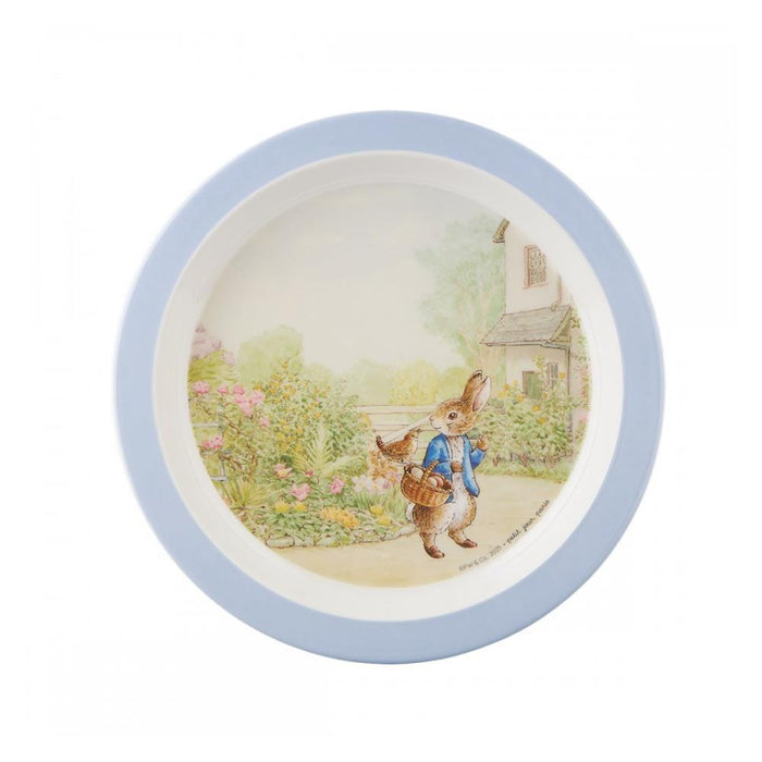 Prato em Melamina Peter Rabbit Azul 21cm