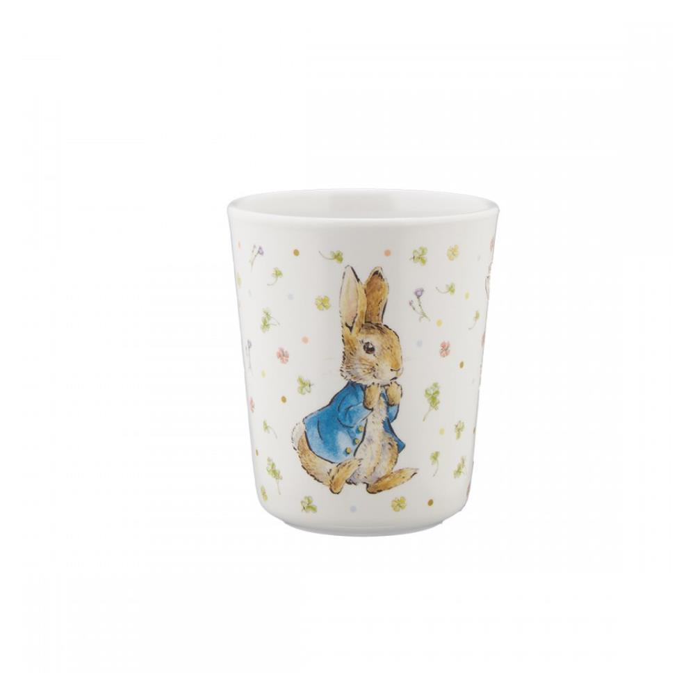 Copo em Melamina Peter Rabbit Flores Branco 160ml