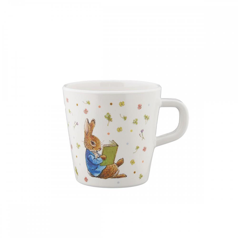 Caneca em Melamina Peter Rabbit Flores Branco 180ml