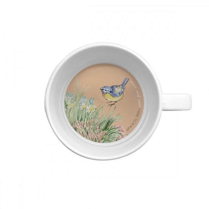 Caneca em Melamina Peter Rabbit Flores Branco 180ml