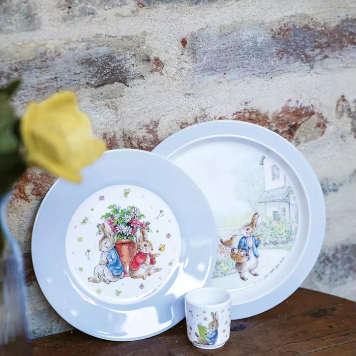 Prato em Melamina Peter Rabbit Azul 20cm