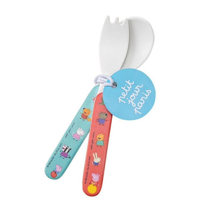 Conjunto de 2 Talheres em Melamina Peppa Pig