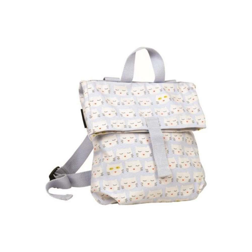 Petit Jour Roll Top Cat Mini Backpack 30x28cm