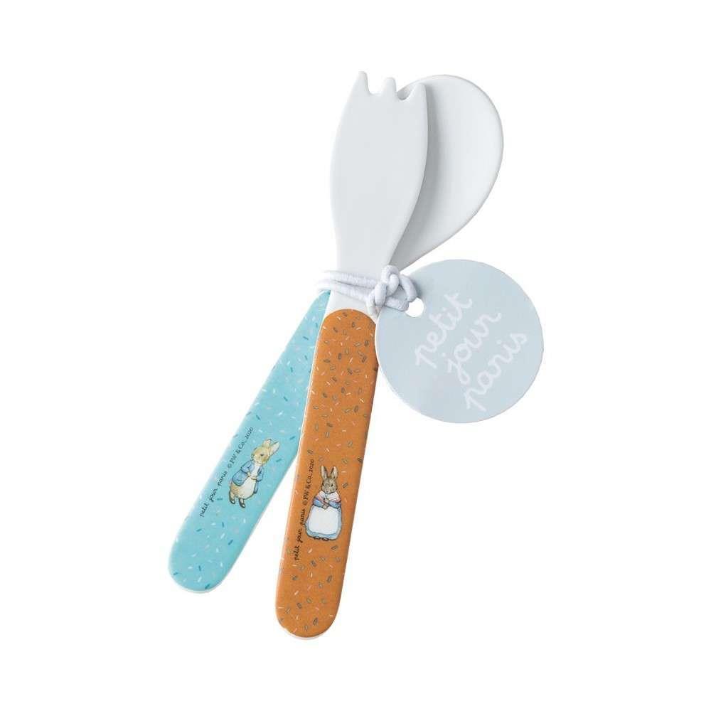 Juego de cubiertos de 2 piezas de Peter Rabbit