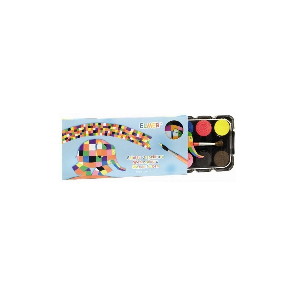 Acuarelas 12 Colores y Pincel Elmer