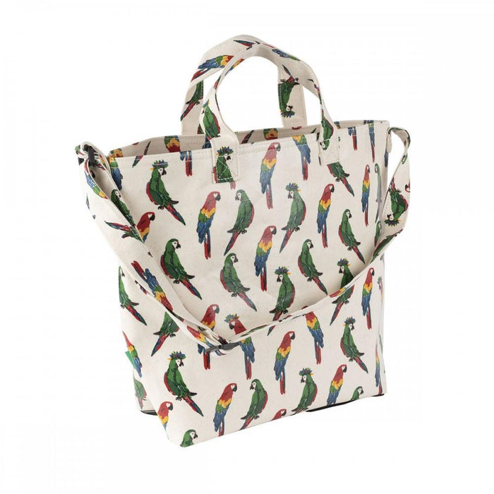 Bolso de playa Petit Jour Parrots verde resistente a la arena, 45 cm