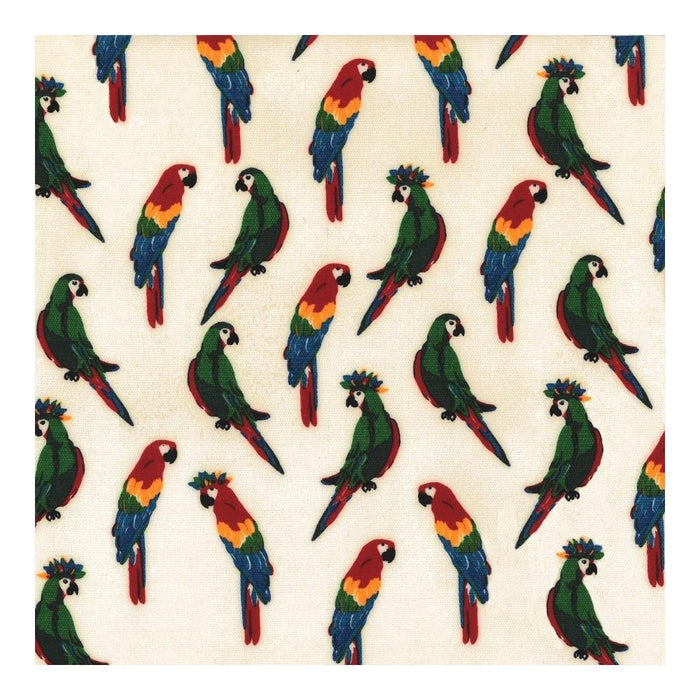 Bolso de playa Petit Jour Parrots verde resistente a la arena, 45 cm