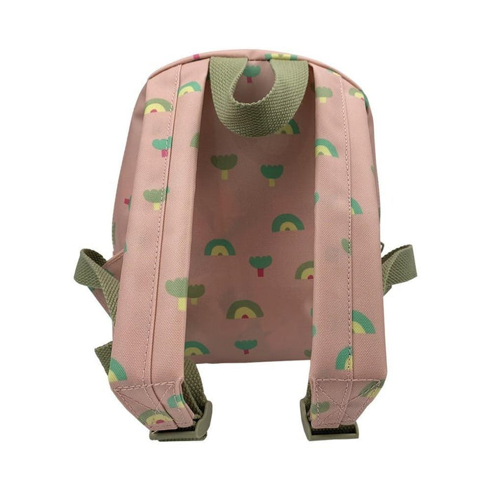 Mochila Pequena Petit Jour Arco-íris Rosa 23cm