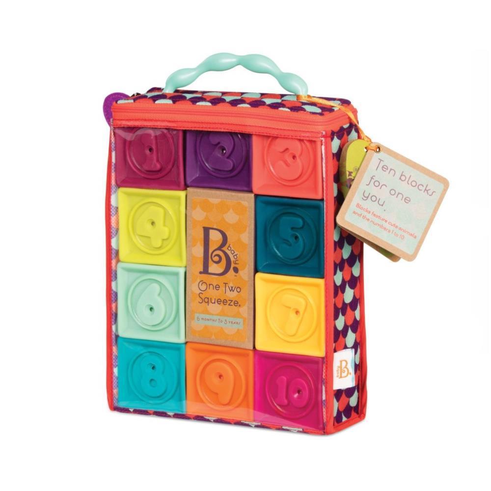 10 Cubos Sensoriais BToys One Two Squeeze