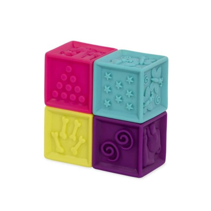 10 Cubos Sensoriais BToys One Two Squeeze