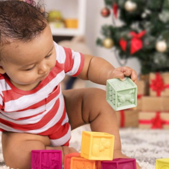 10 Cubos Sensoriais BToys One Two Squeeze