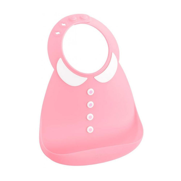 Babete em Silicone Make My Day Peter Pan Collar Rosa