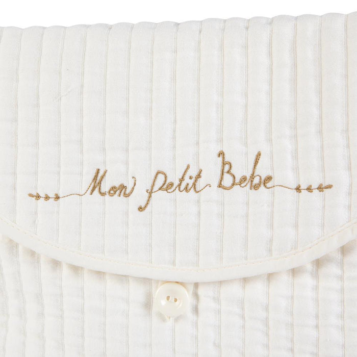 Bolsa para Primeira Roupa Rebelde Mon Petit Bebe Bege