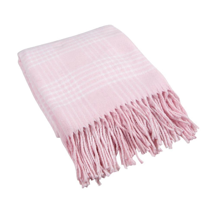 Manta Rebelde Xadrez Rosa 100x135cm