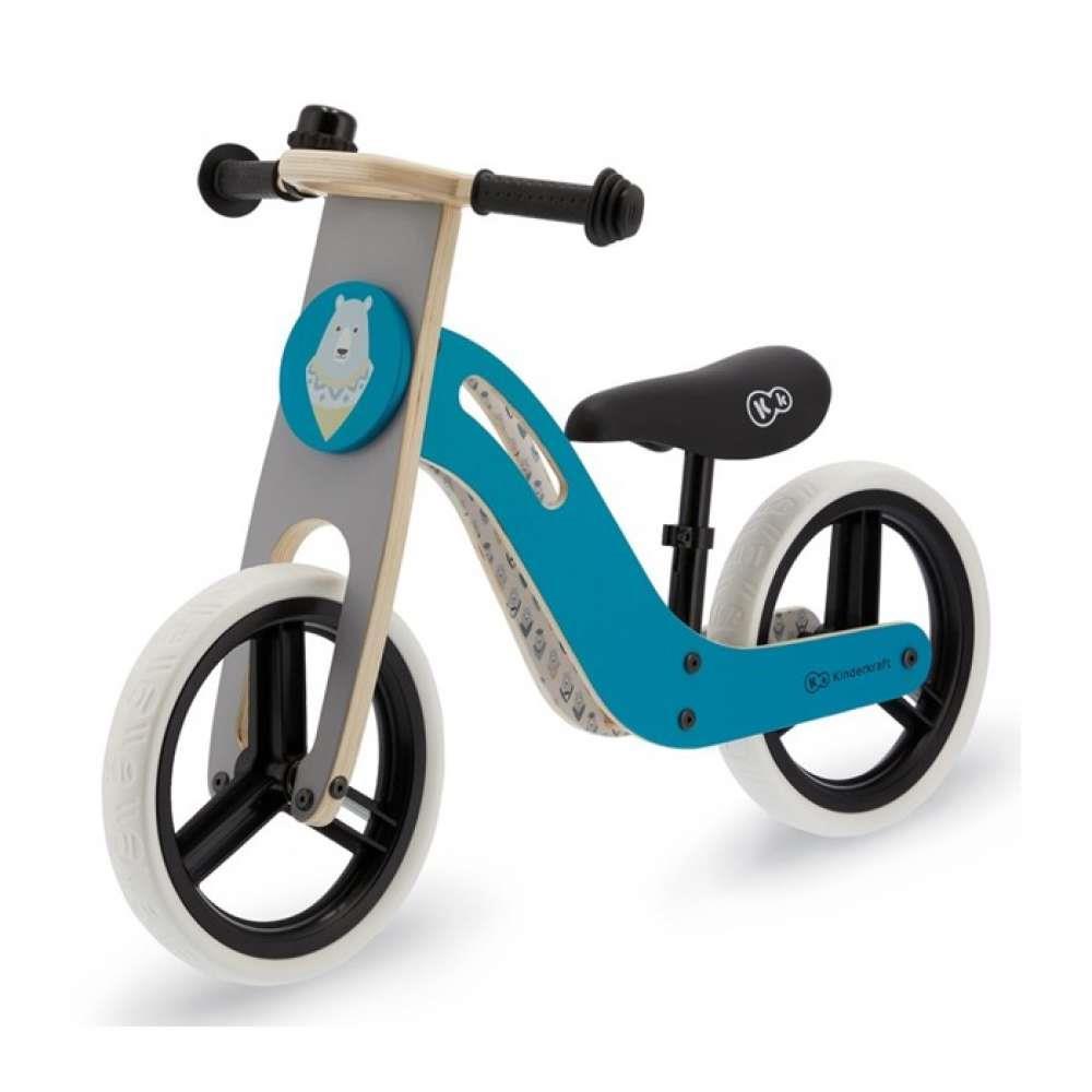 Kinderkraft Uniq Wooden Balance Bike Turquoise