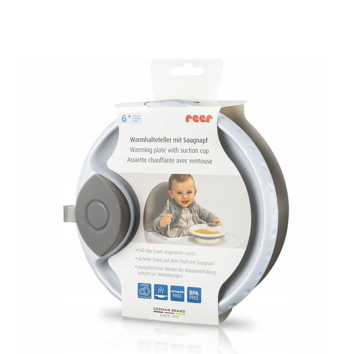 Prato Térmico Reer Branco com Ventosa