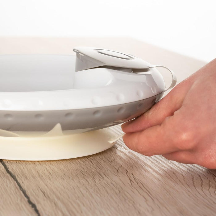 Prato Térmico Reer Branco com Ventosa