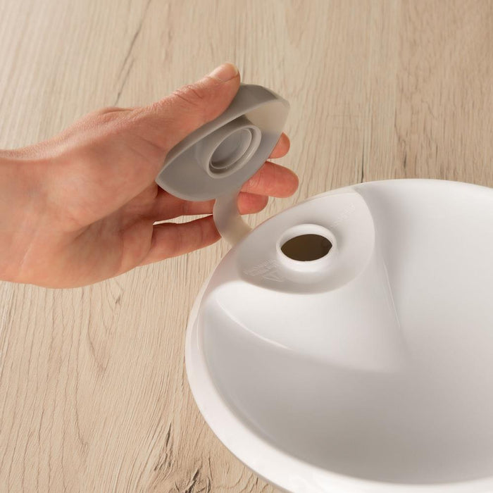 Prato Térmico Reer Branco com Ventosa