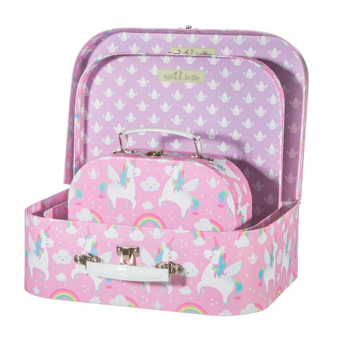 Conjunto de 3 Malas Sass & Belle Rainbow Unicorn