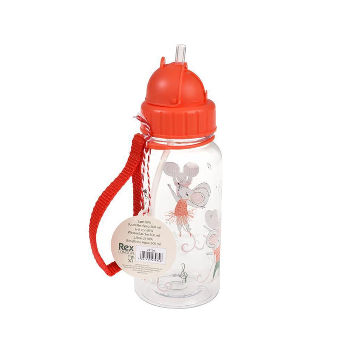Garrafa com Palhinha Rex London Mimi and Milo 500ml