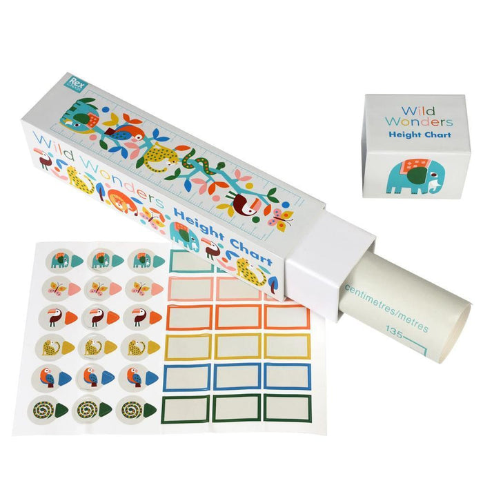 Régua de Crescimento com Autocolantes Rex London Wild Wonders