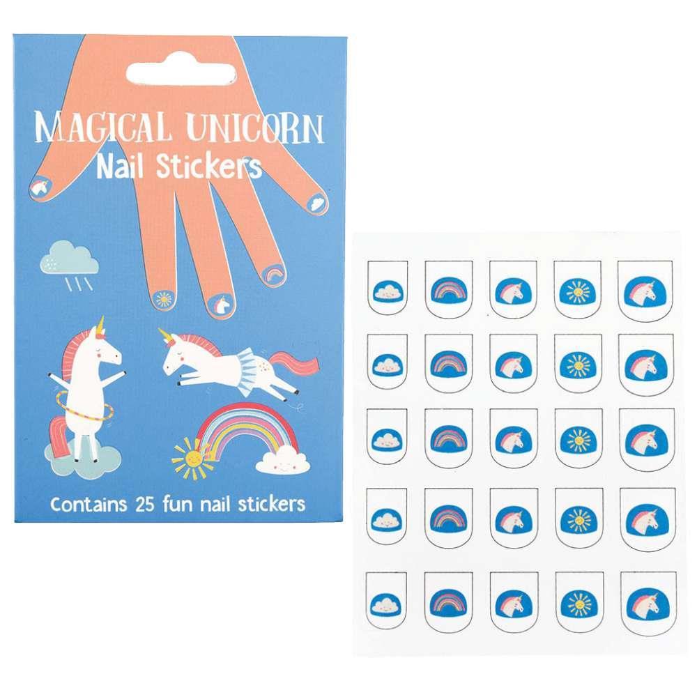 25 Autocolantes para Unhas Rex London Unicórnio