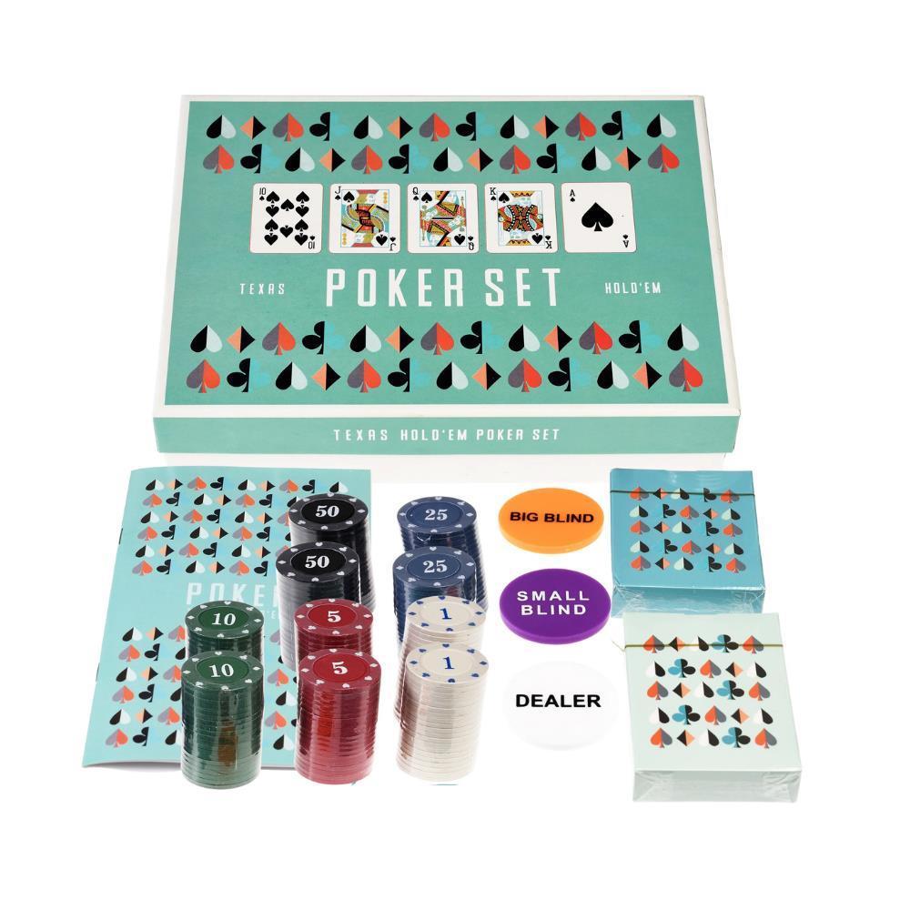 Set de 200 fichas de Texas Hold'em Poker de Rex London