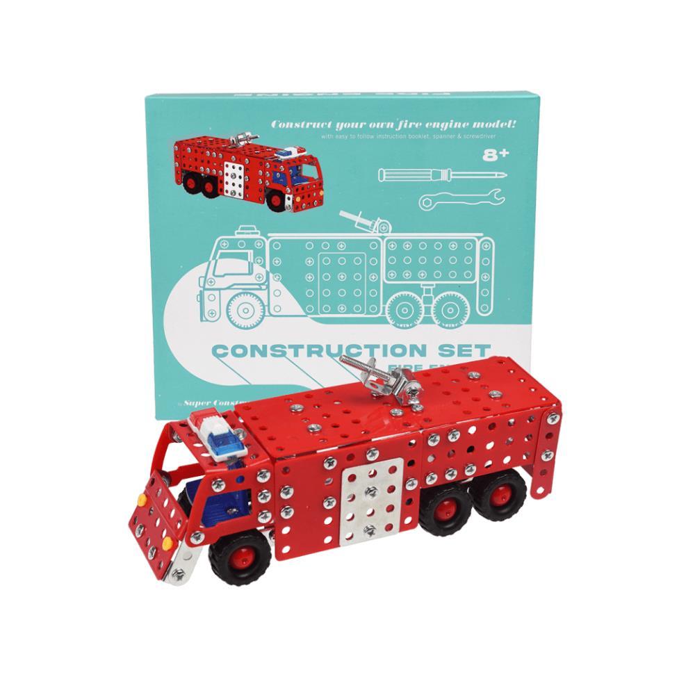 Conjunto de Construção Rex London Carro de Bombeiros em Metal