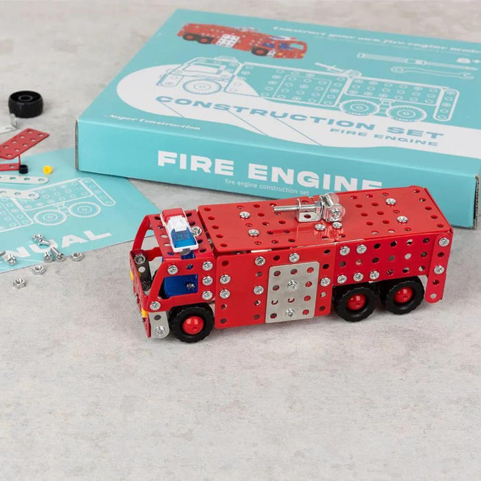 Conjunto de Construção Rex London Carro de Bombeiros em Metal