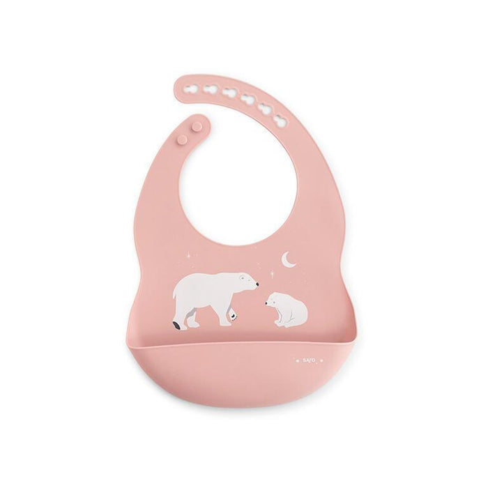 Babete em Silicone Saro Polaris Rosa