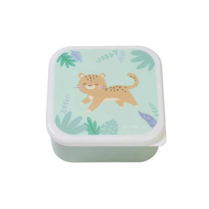 3 Caixas Lancheira Saro Cheetahs Hortelã