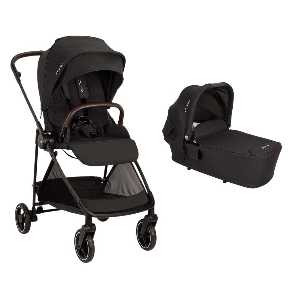 Nuna Ixxa Next Caviar Stroller Bundle + LYTL Ixxa Next Caviar Carrycot