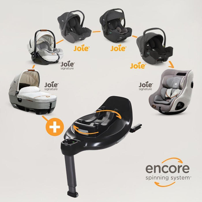 Joie Pack Carrinho Valora + i-Level Pro 40-87 cm + I-Habour E 61-105 cm Ebony + I-Base Encore