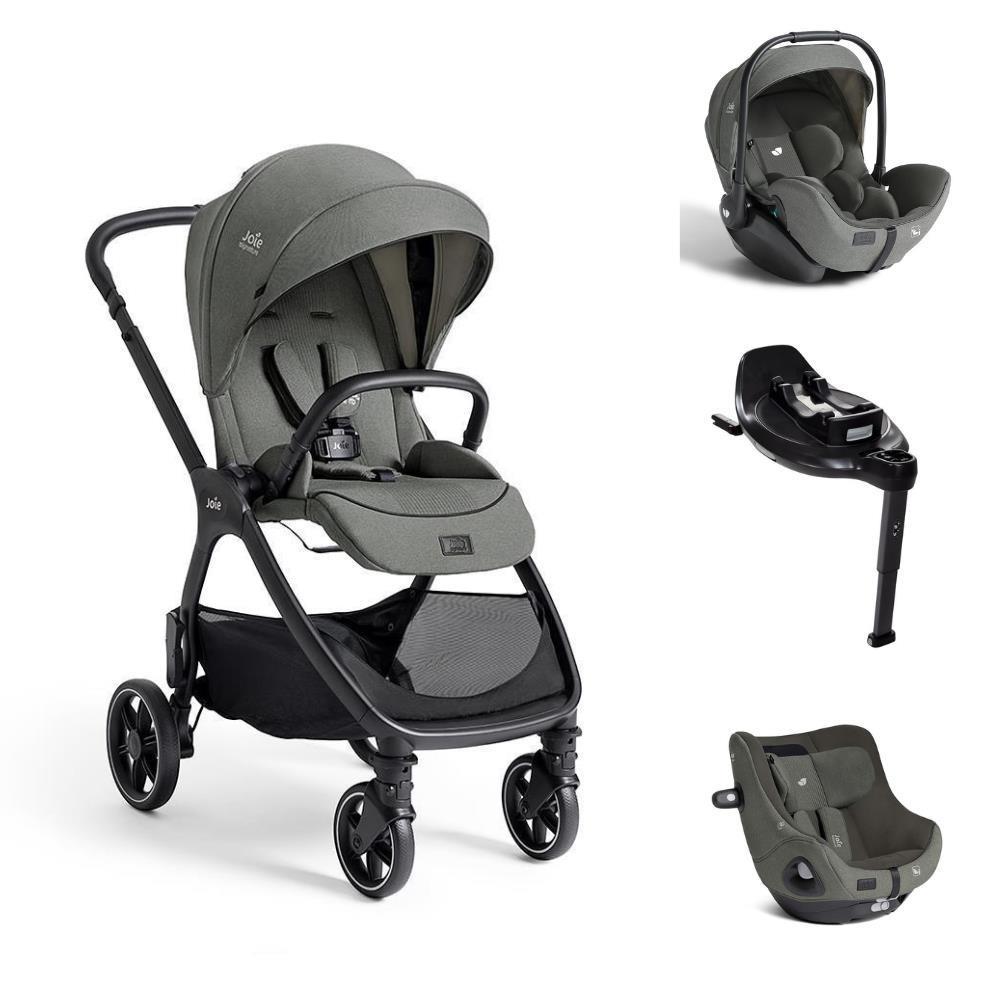 Joie Pack Carrinho Valora + i-Level Pro 40-87 cm + I-Habour E 61-105 cm Evergreen + I-Base Encore