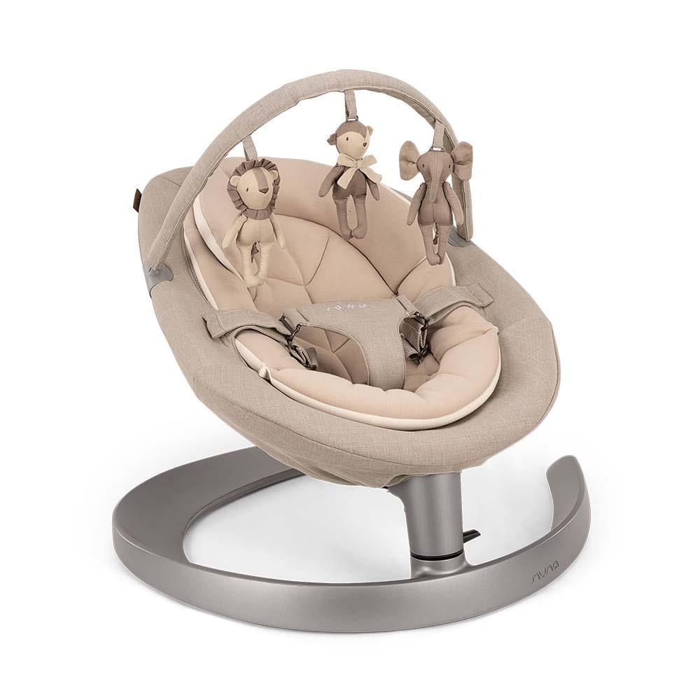 Nuna Leaf Grow Bouncer Biscotti